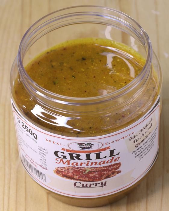 Marinade Curry kaufen ✓ Würzige Grillmarinade mit 6 % Curry sowie Paprika und Koriander. Ideal für Geflügel, Schweinefleisch, Fisch und Gemüse.
